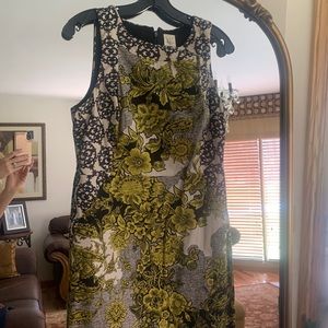 Fun print, size 6, Anthropologie sheath dress